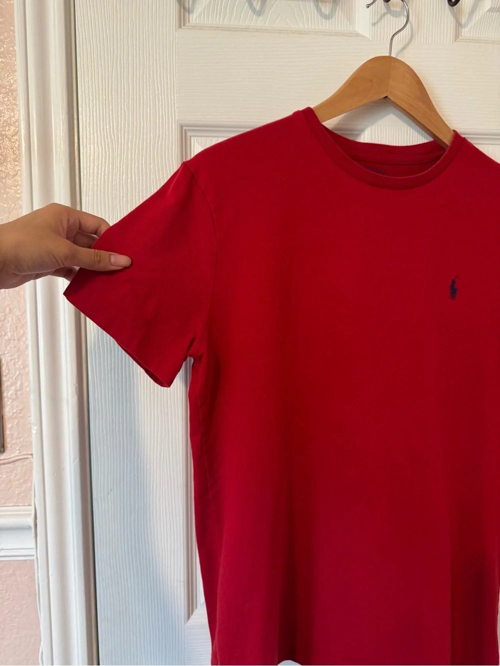 Polo by Ralph Lauren Red Crewneck Tee with Navy Pony